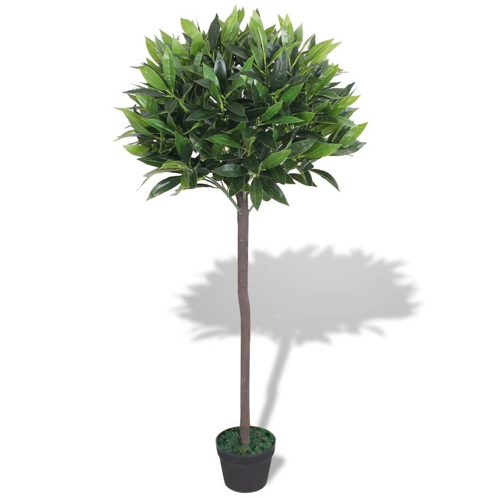 Artificial Plant Green Plastic, Real wood Medium. Picture 1