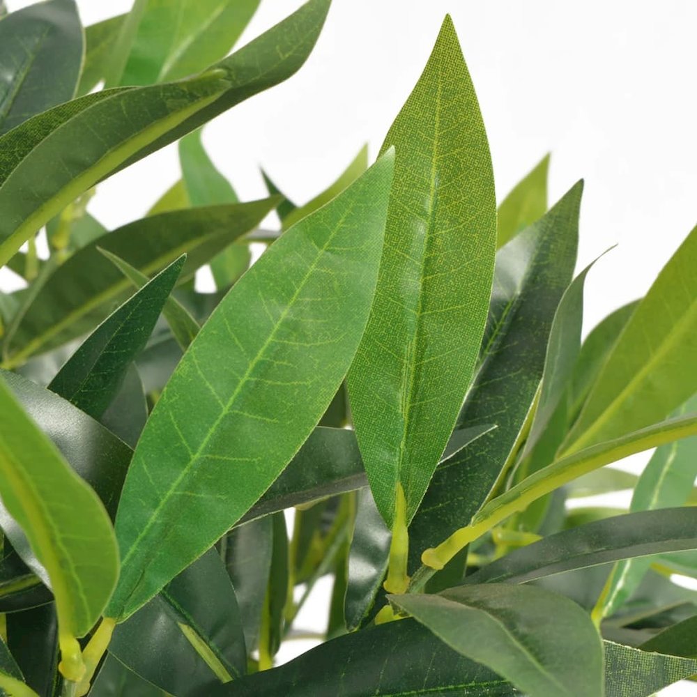 Artificial Plant Green Plastic, Real wood Medium. Picture 2
