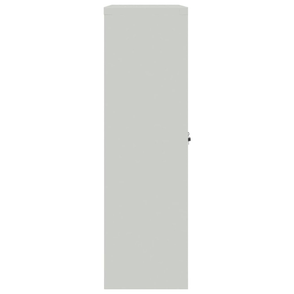 Filing Cabinet Grey Steel Large Height-Adjustable Shelves. Picture 5