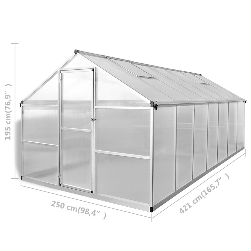 Greenhouse Transparent Aluminum Large UV-resistant materials. Picture 11