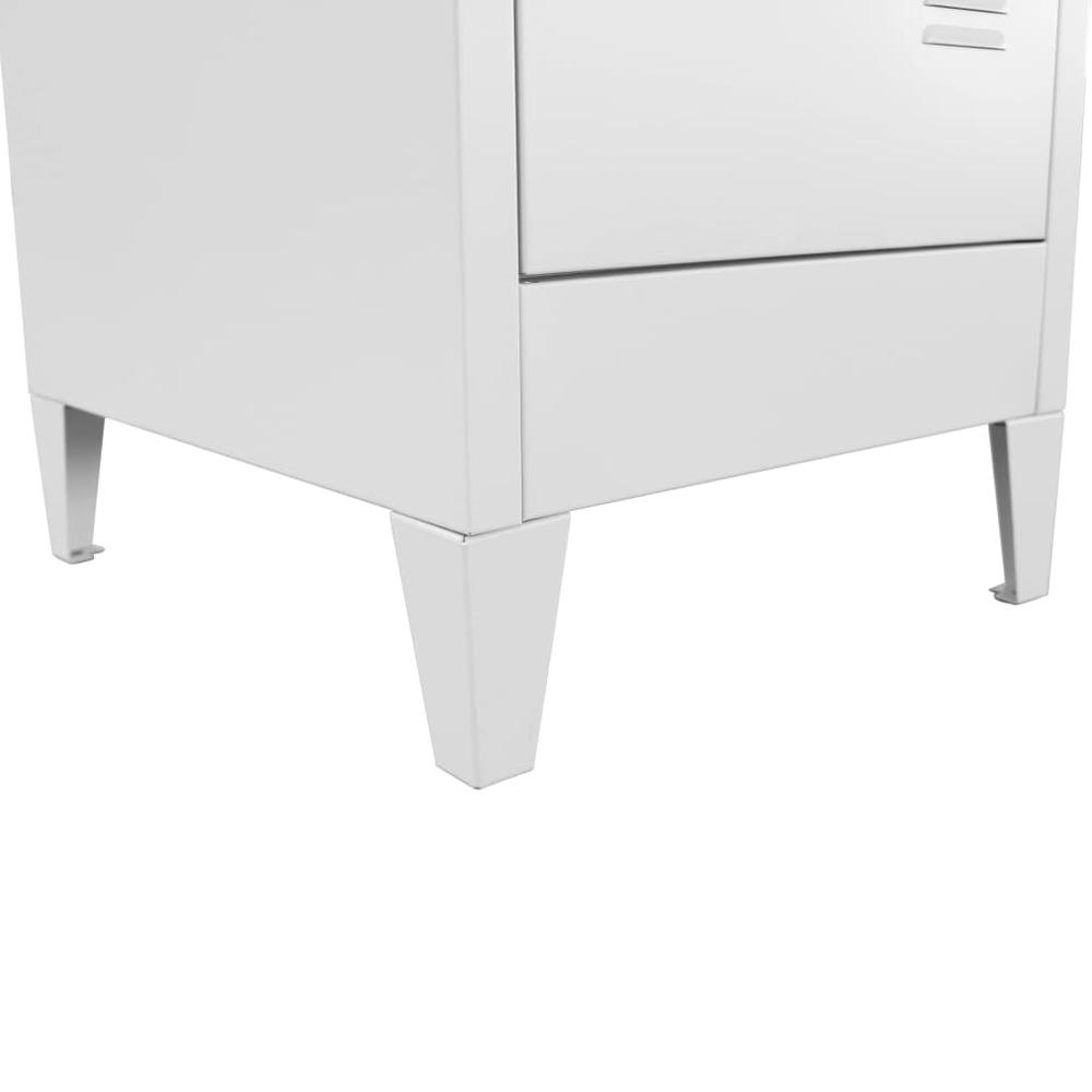 Locker Grey Steel Large Locker Cabinet Rectangular Industrial. Picture 7