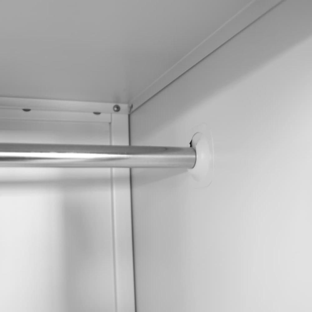 Locker Grey Steel Medium Locker Rectangular Industrial. Picture 2