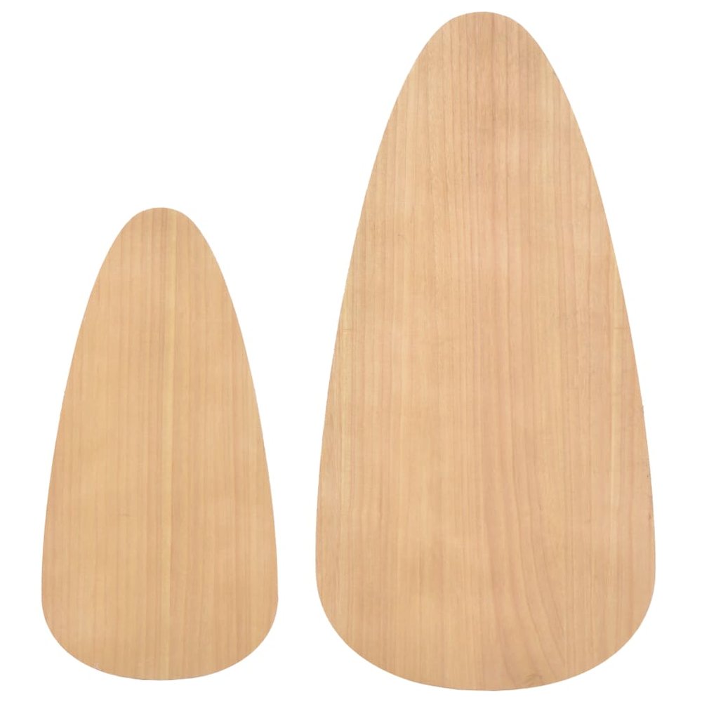 Coffee Table Set of 2 Brown Solid pine wood, MDF Two-piece set. Picture 6