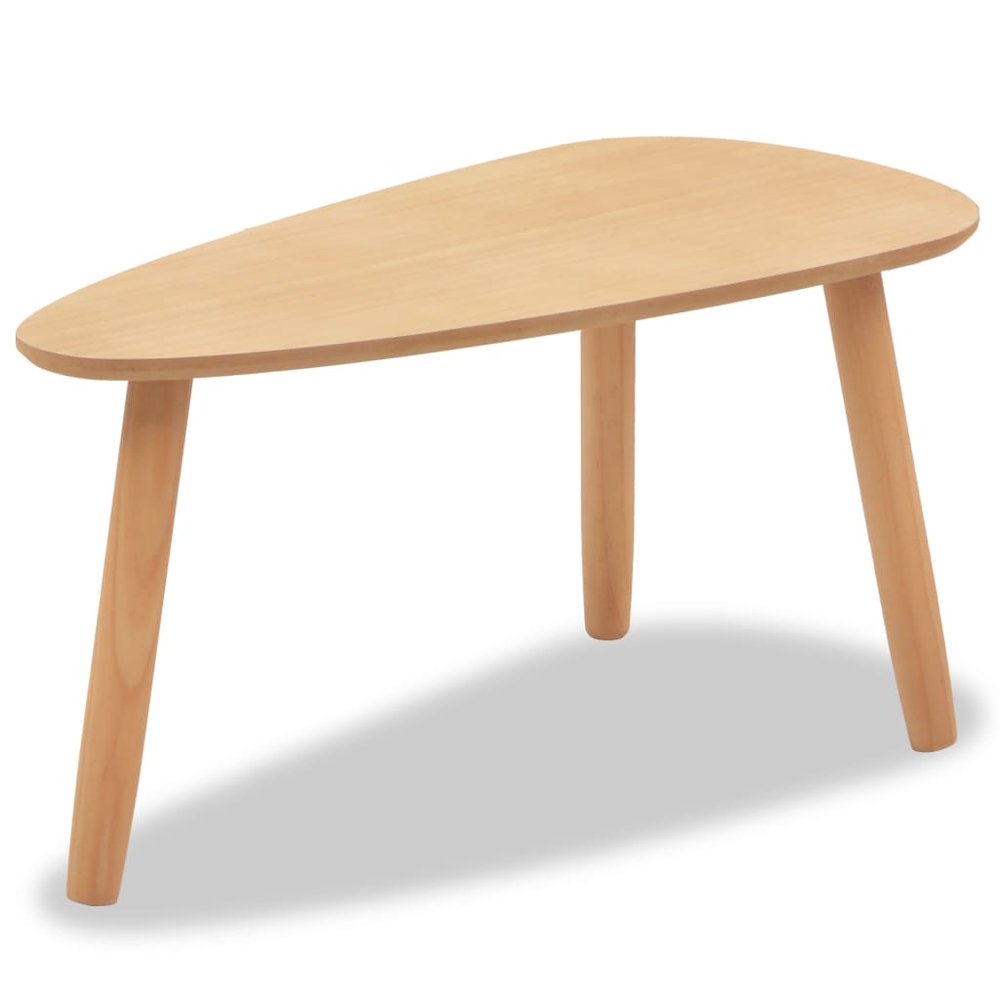 Coffee Table Set of 2 Brown Solid pine wood, MDF Two-piece set. Picture 7