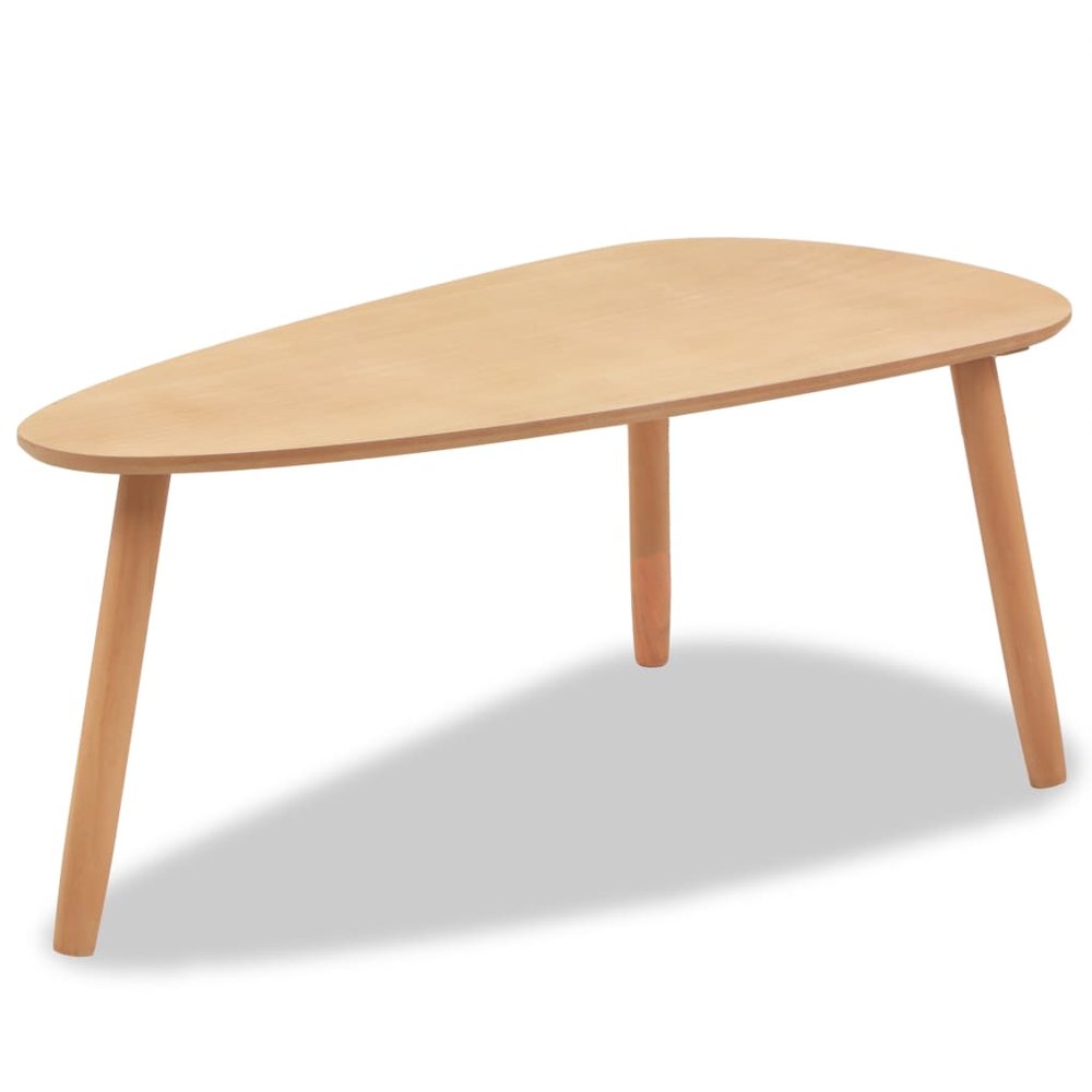 Coffee Table Set of 2 Brown Solid pine wood, MDF Two-piece set. Picture 8