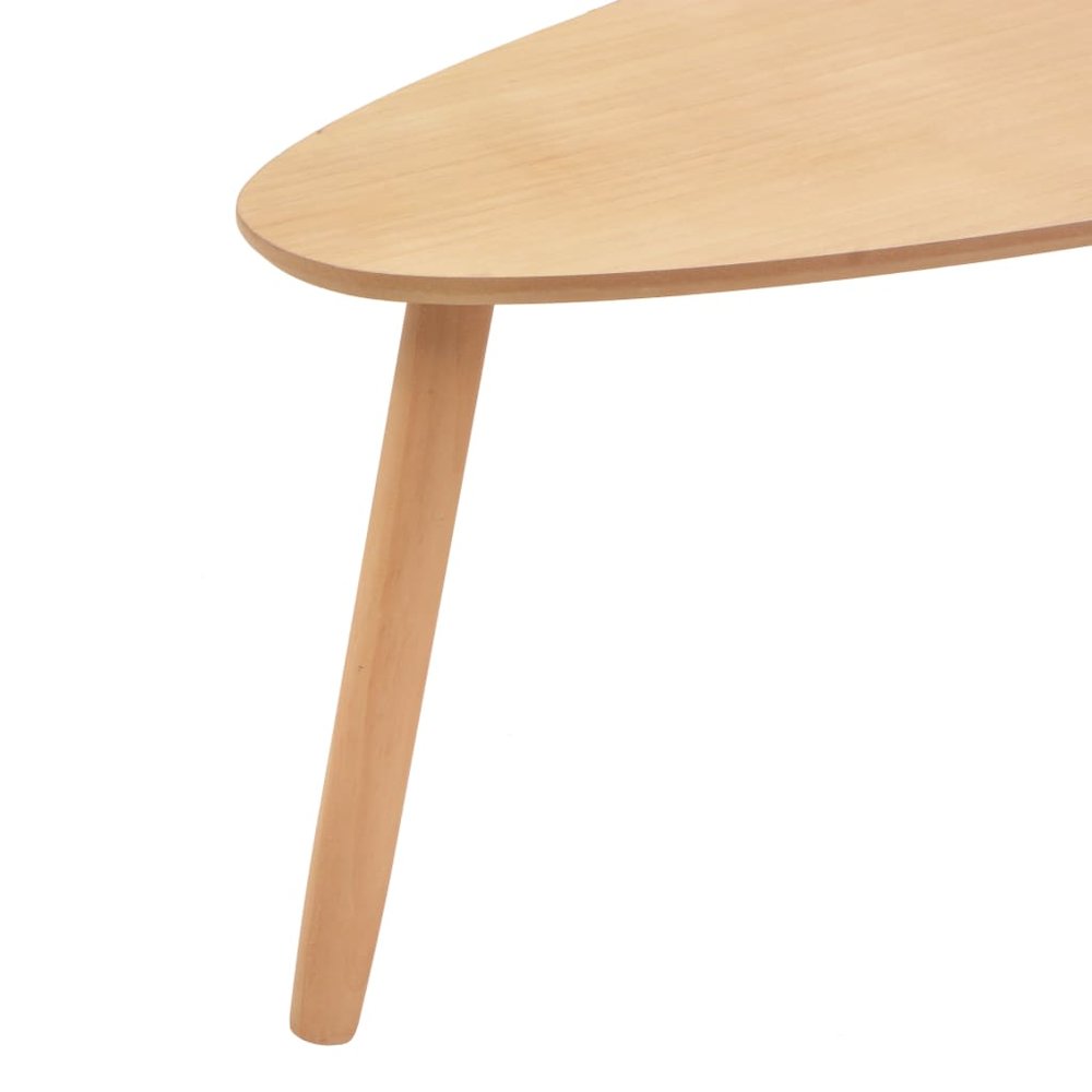 Coffee Table Set of 2 Brown Solid pine wood, MDF Two-piece set. Picture 9