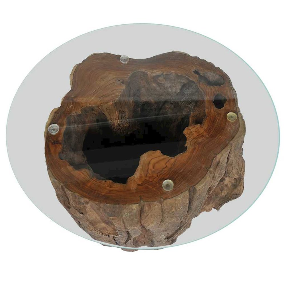 Coffee Table Brown Teak wood Standard Durable Coffee Table. Picture 9