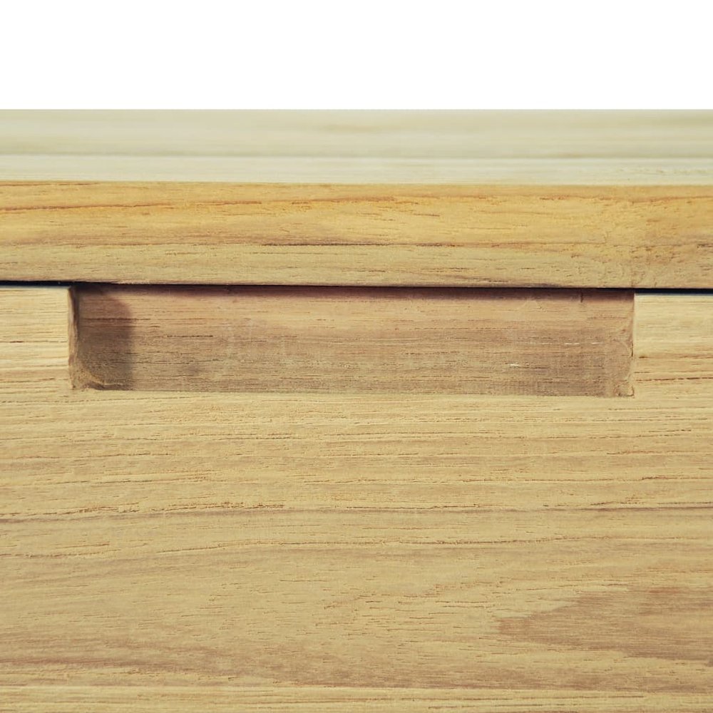 TV Cabinet Natural Wood Recycled Solid Teak, Wrought Iron. Picture 9
