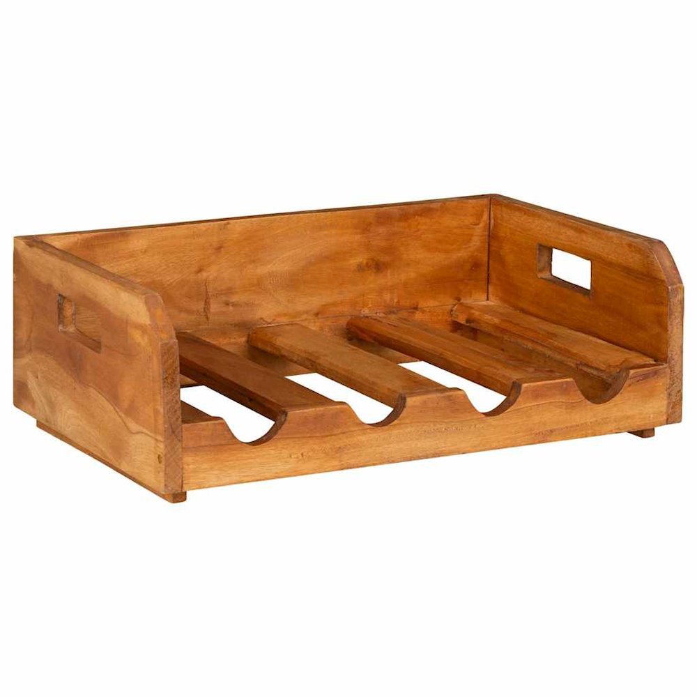 Wine Racks 4 pcs for 16 Bottles Solid Mahogany Wood. Picture 6