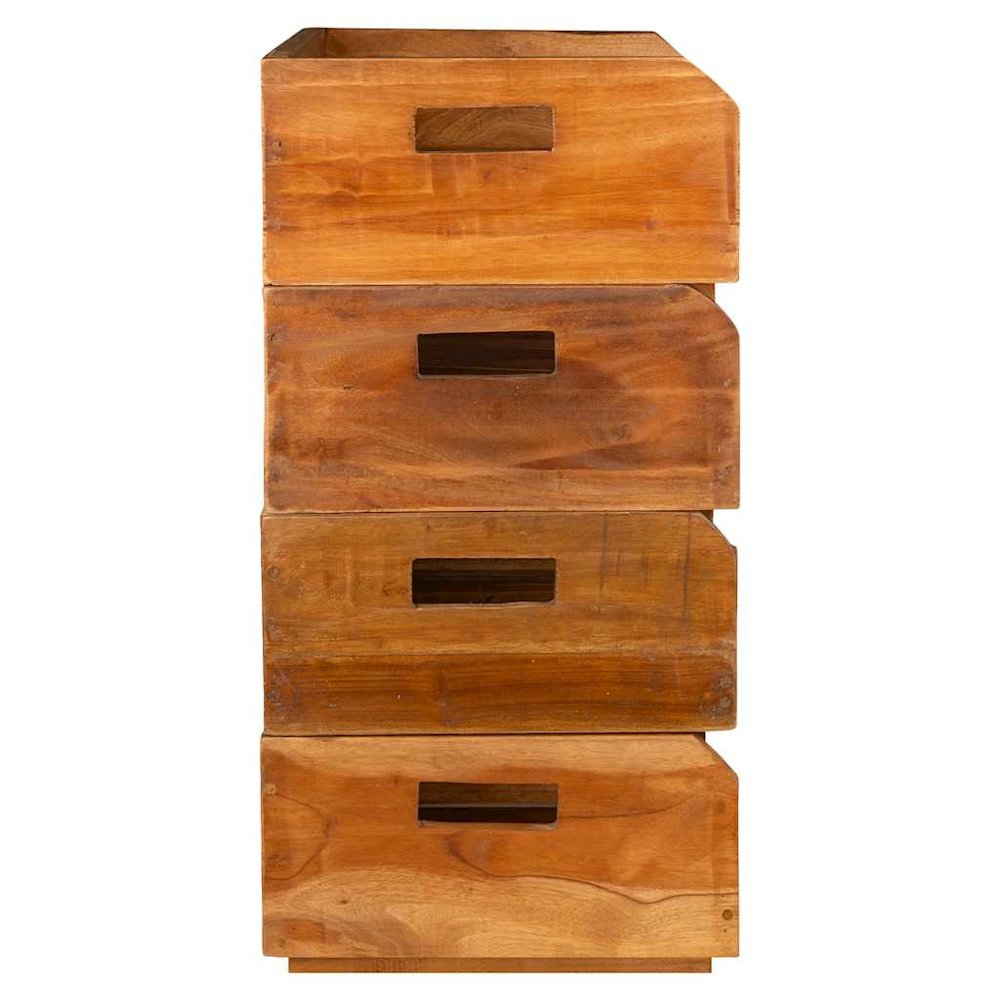 Wine Racks 4 pcs for 16 Bottles Solid Mahogany Wood. Picture 8