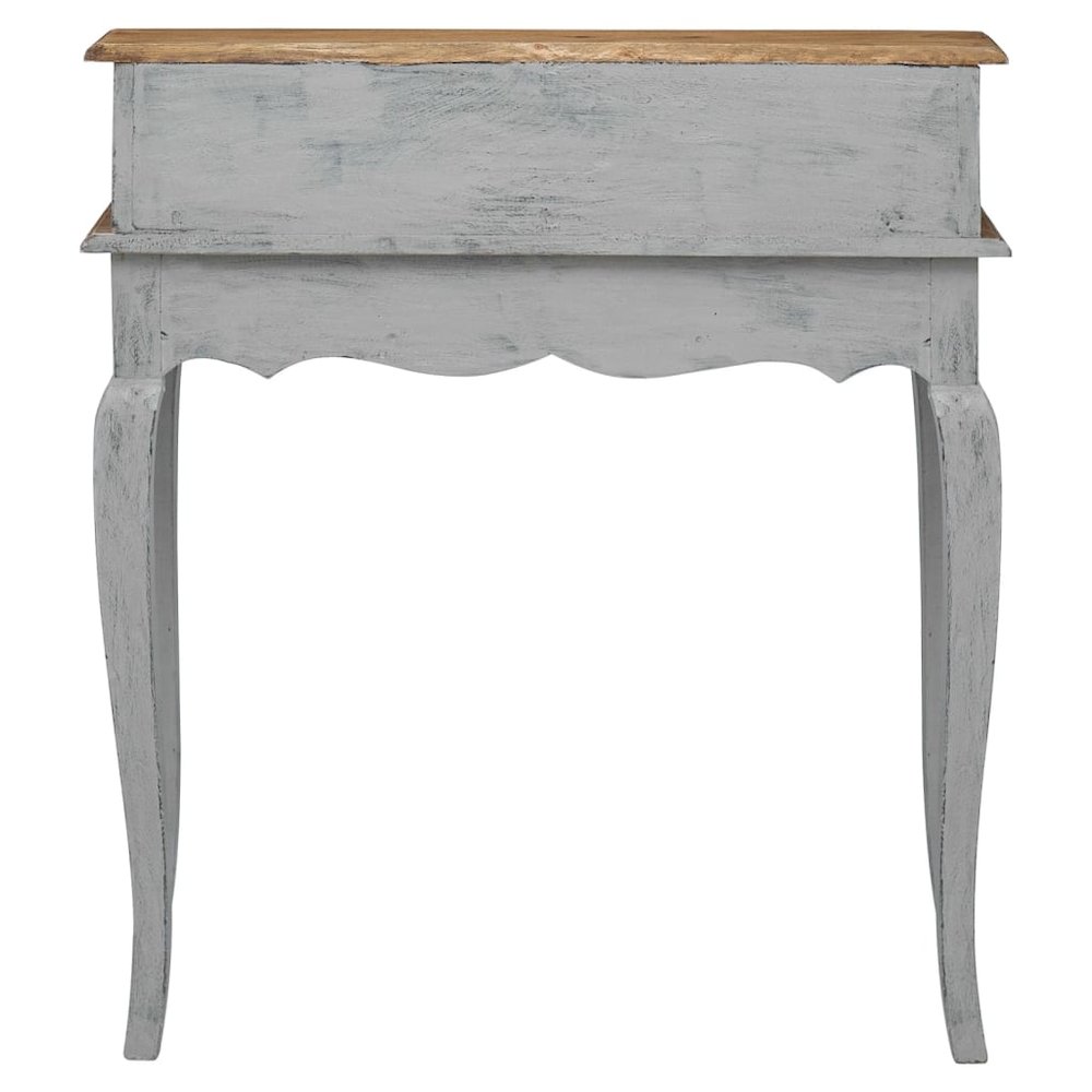 Writing Desk Mahogany, Grey Solid mahogany wood. Picture 6