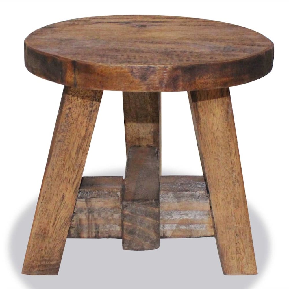 Stool Varies Solid mahogany wood Compact Durable Stool Round. Picture 2