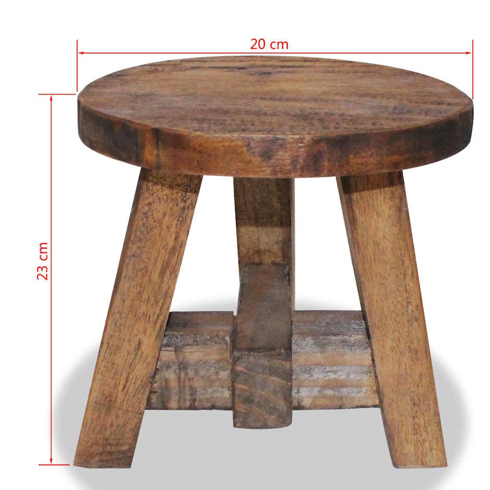 Stool Varies Solid mahogany wood Compact Durable Stool Round. Picture 3