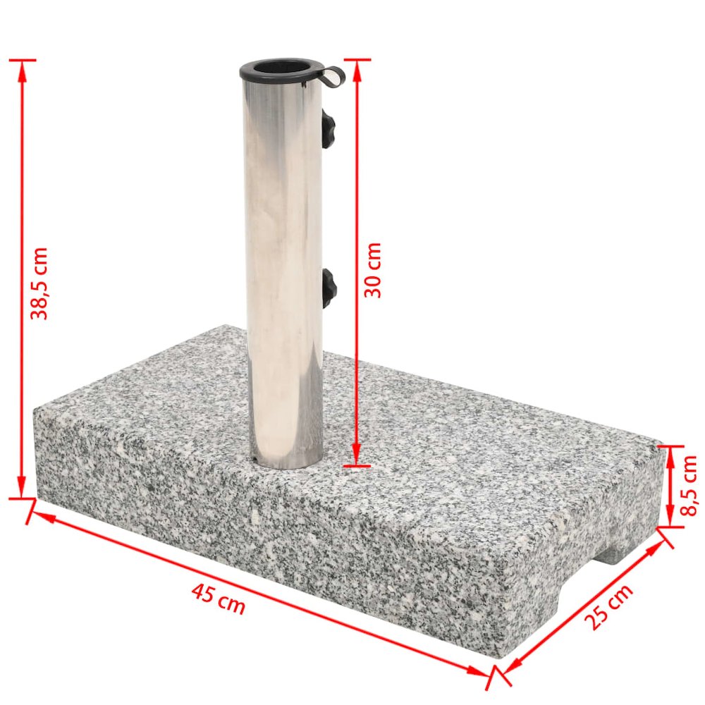 Parasol Base Grey Granite Medium Heavy Weight Endurance. Picture 8