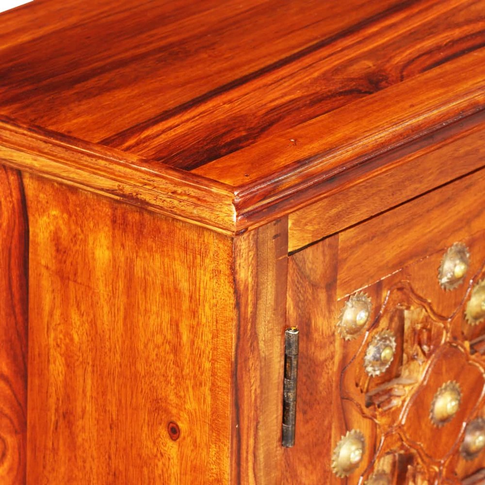 TV Stand Natural Sheesham Solid Sheesham wood, Copper. Picture 9