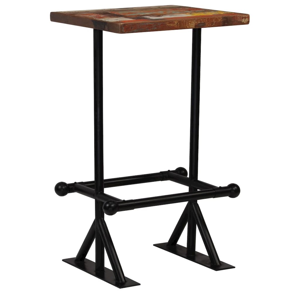 Bar Set Multicolour Solid Reclaimed Wood Medium Industrial. Picture 2
