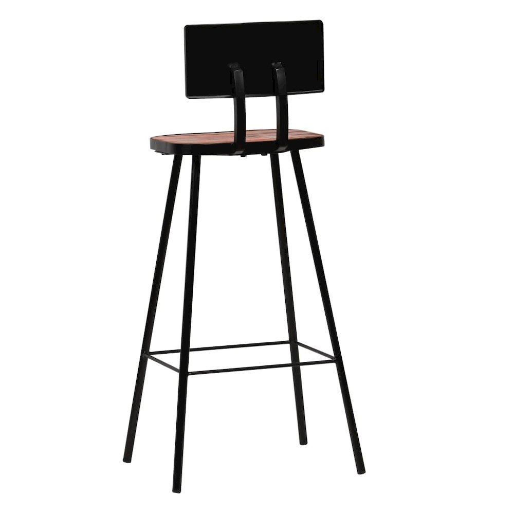 Bar Set Multicolour Solid Reclaimed Wood Medium Industrial. Picture 11