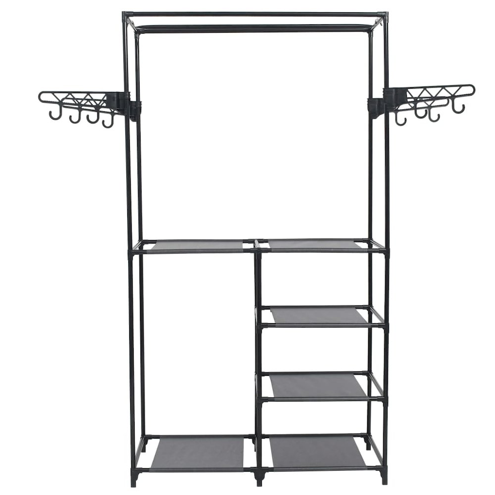 Clothes Rack Black Powder-coated steel, Non-woven fabric Medium. Picture 2