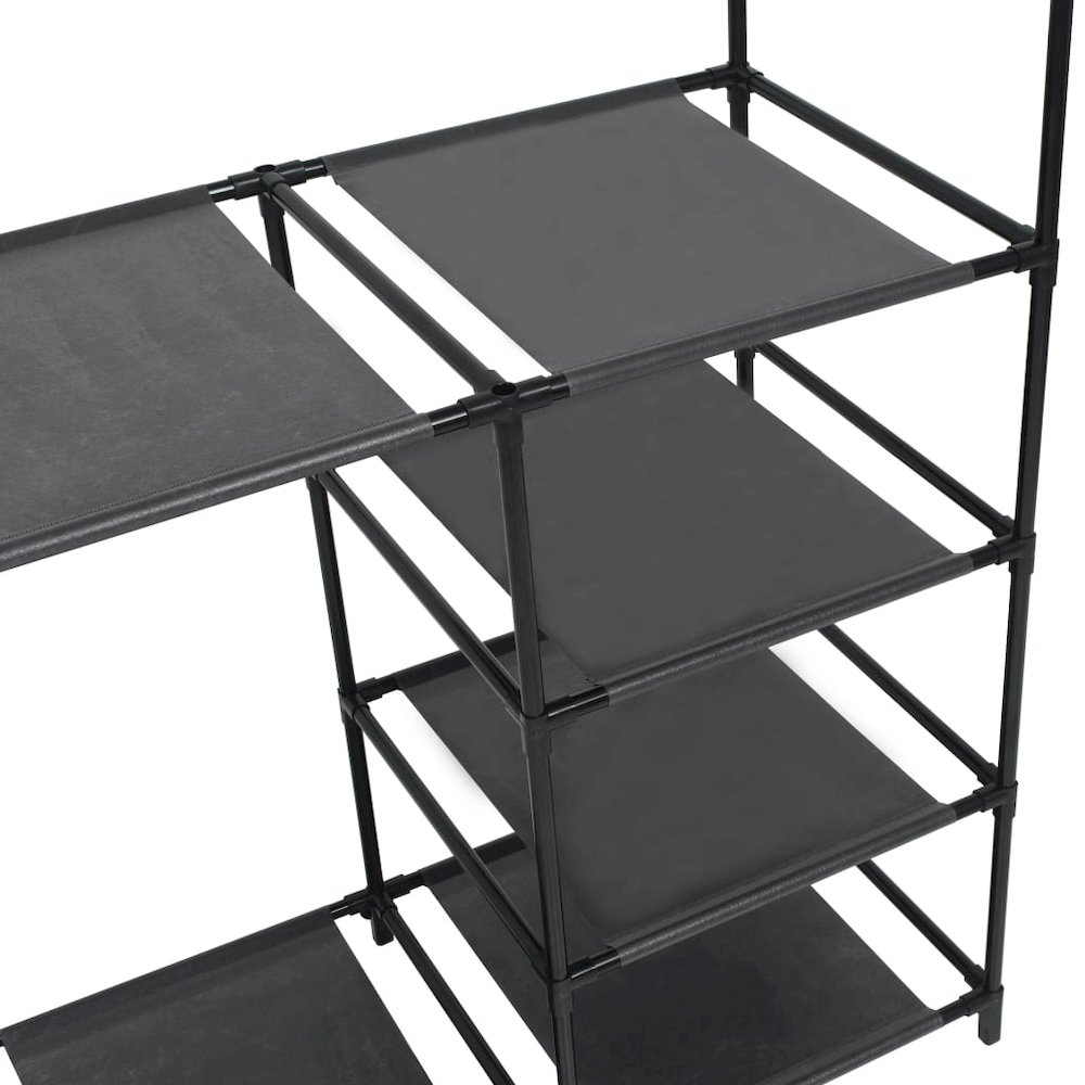Clothes Rack Black Powder-coated steel, Non-woven fabric Medium. Picture 3