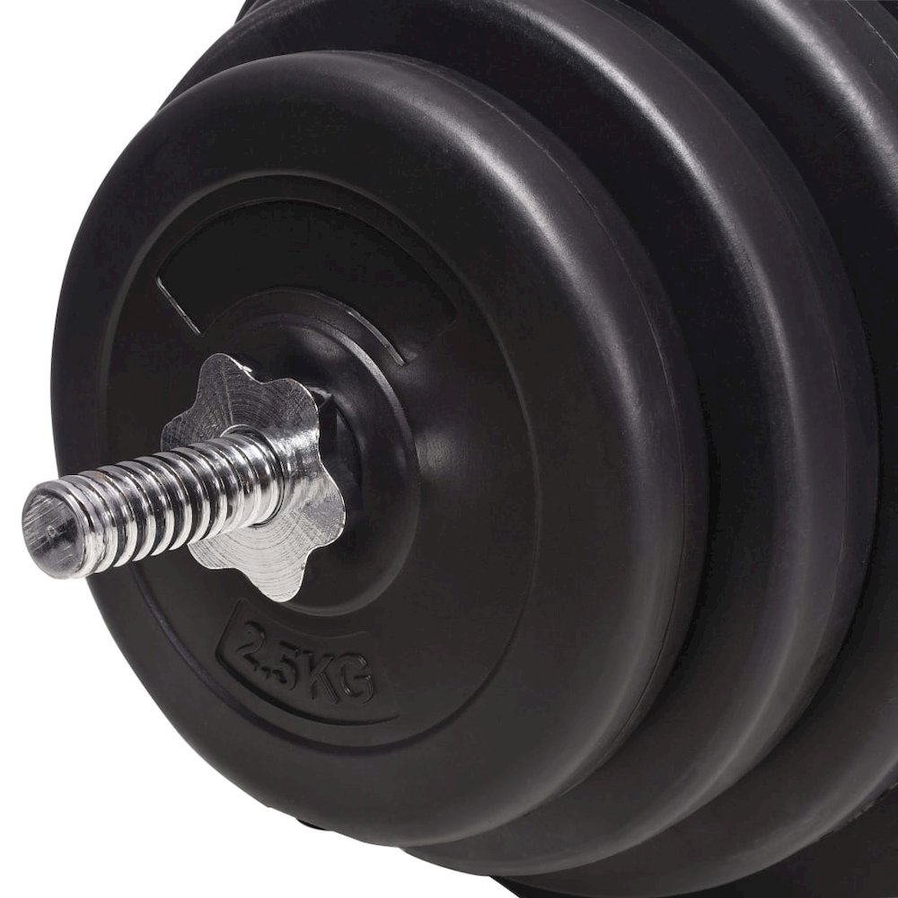 vidaXL Barbell and Dumbbell Set 264.6 lb. Picture 12