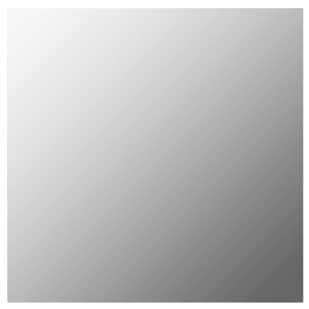 Wall Mirror Transparent Glass 23.6 x 23.6 in Minimalistic. Picture 3