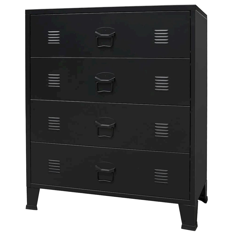 Chest Of Drawers Black Sheet Metal Medium Chest Of Drawers. Picture 1