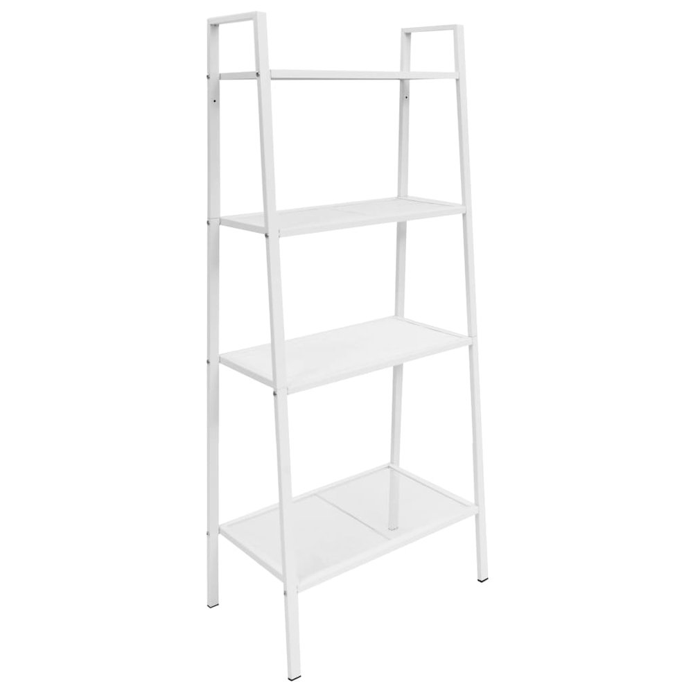 Display Shelf White Sheet Metal Medium Storage Shelf. Picture 1