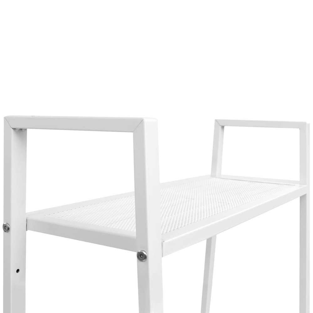Display Shelf White Sheet Metal Medium Storage Shelf. Picture 4