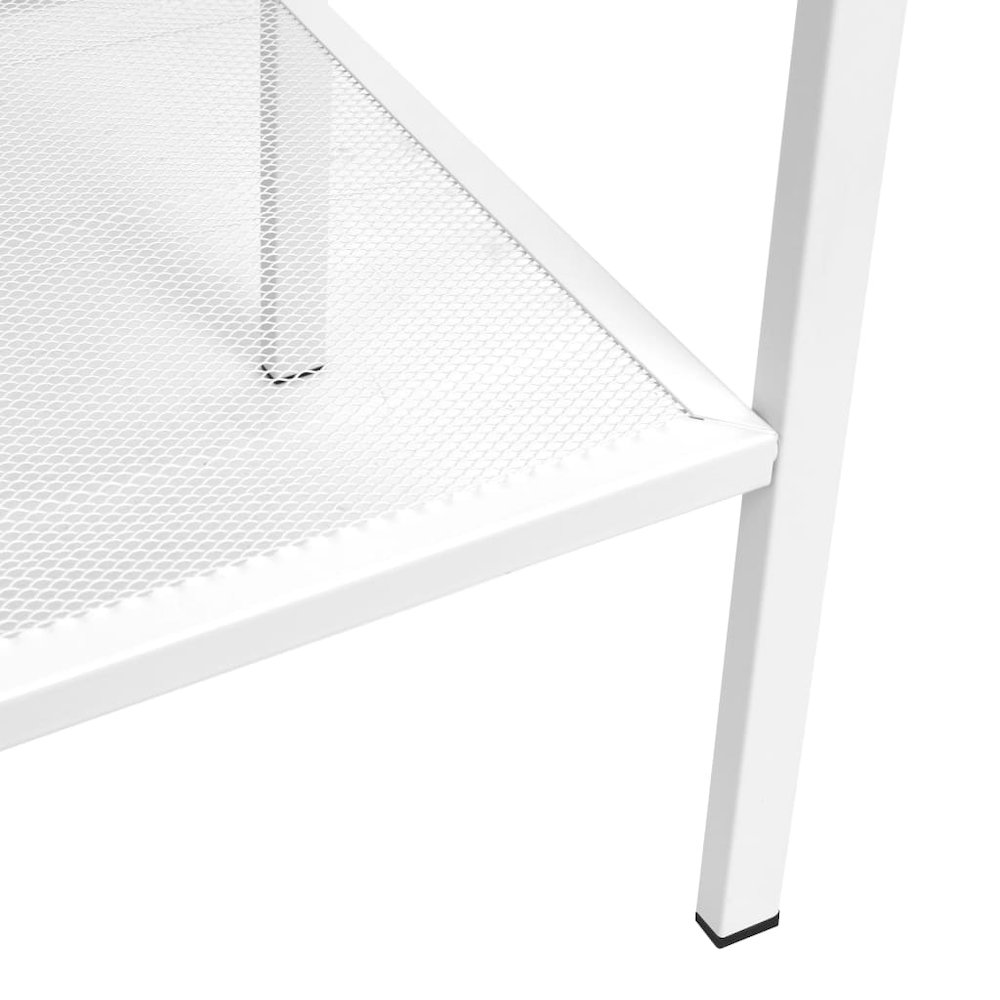 Display Shelf White Sheet Metal Medium Storage Shelf. Picture 5