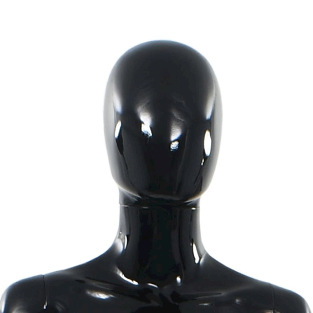 vidaXL Full Body Female Mannequin with Glass Base Glossy Black 68.9", 142929. Picture 8