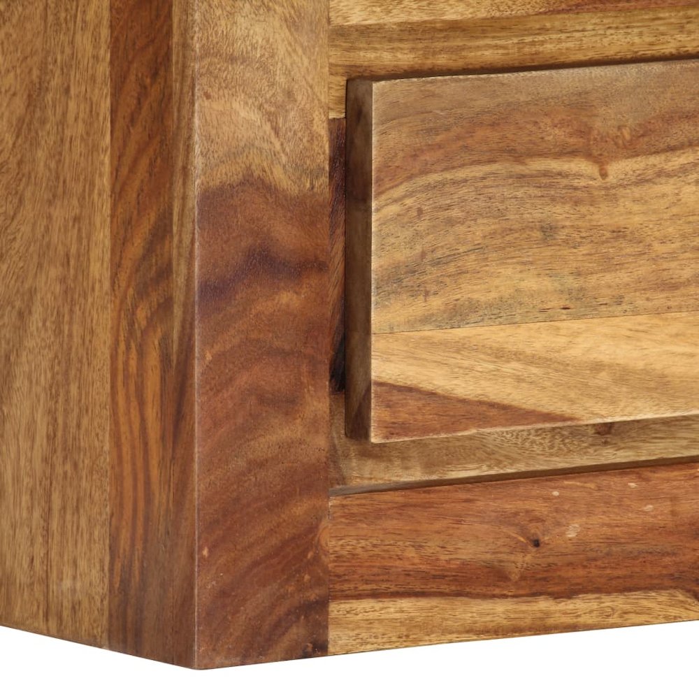 Rustic TV Unit Solid Sheesham 31.5 x 11.8 x 15.7 in TV Stand. Picture 8