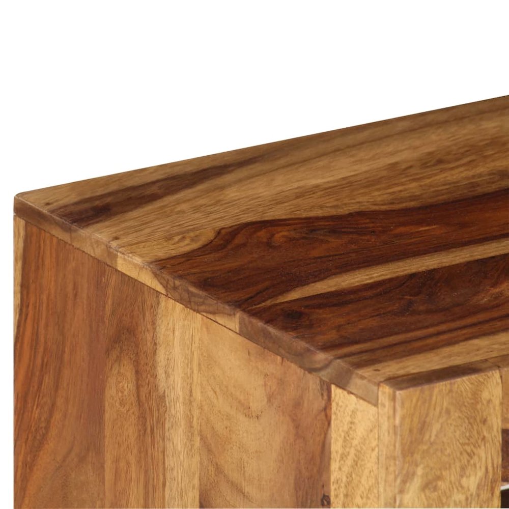 Rustic TV Unit Solid Sheesham 31.5 x 11.8 x 15.7 in TV Stand. Picture 9