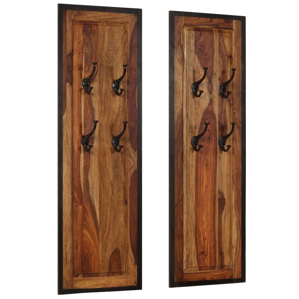 Coat Rack Sheesham wood with natural grain patterns. Picture 11