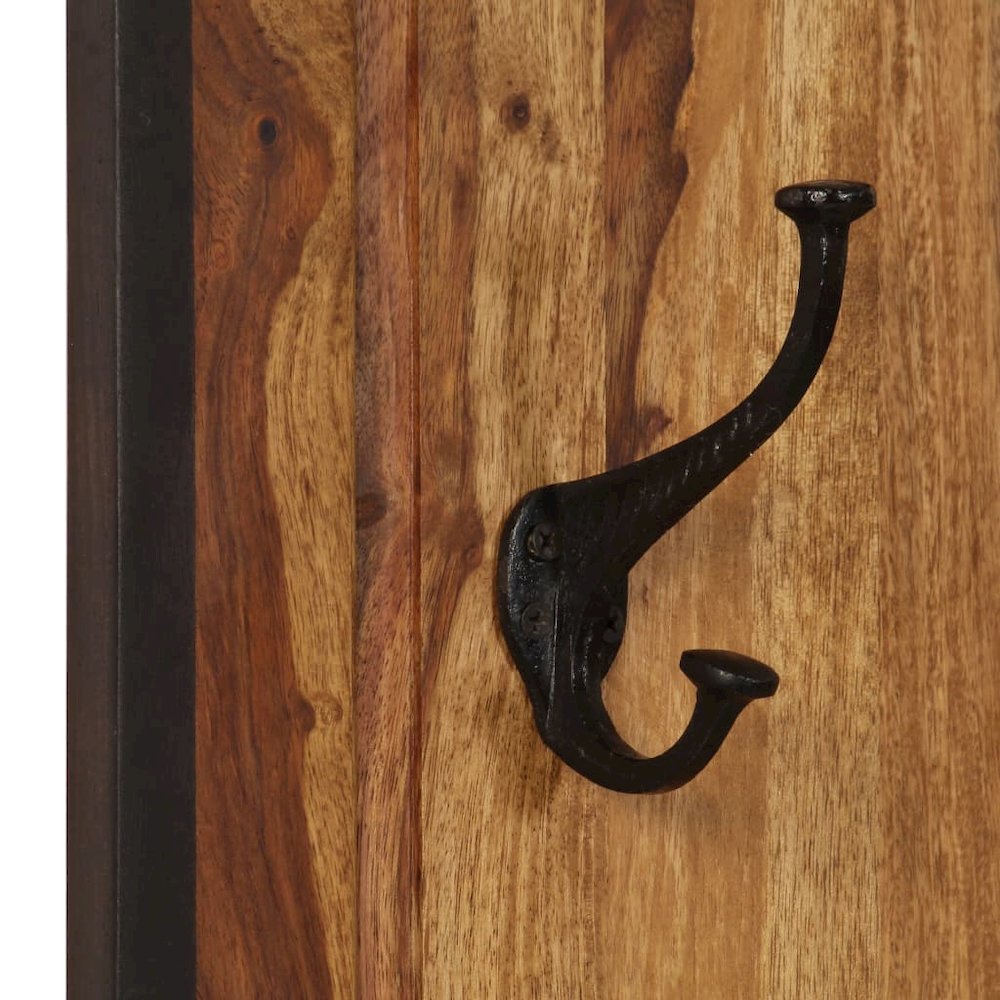 Coat Rack Sheesham wood with natural grain patterns. Picture 5