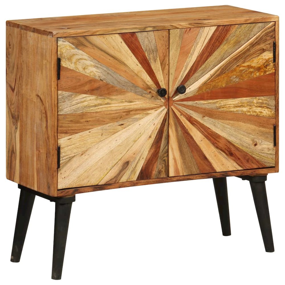 Sideboard Natural wood with brown and golden streaks Solid mango wood. Picture 1