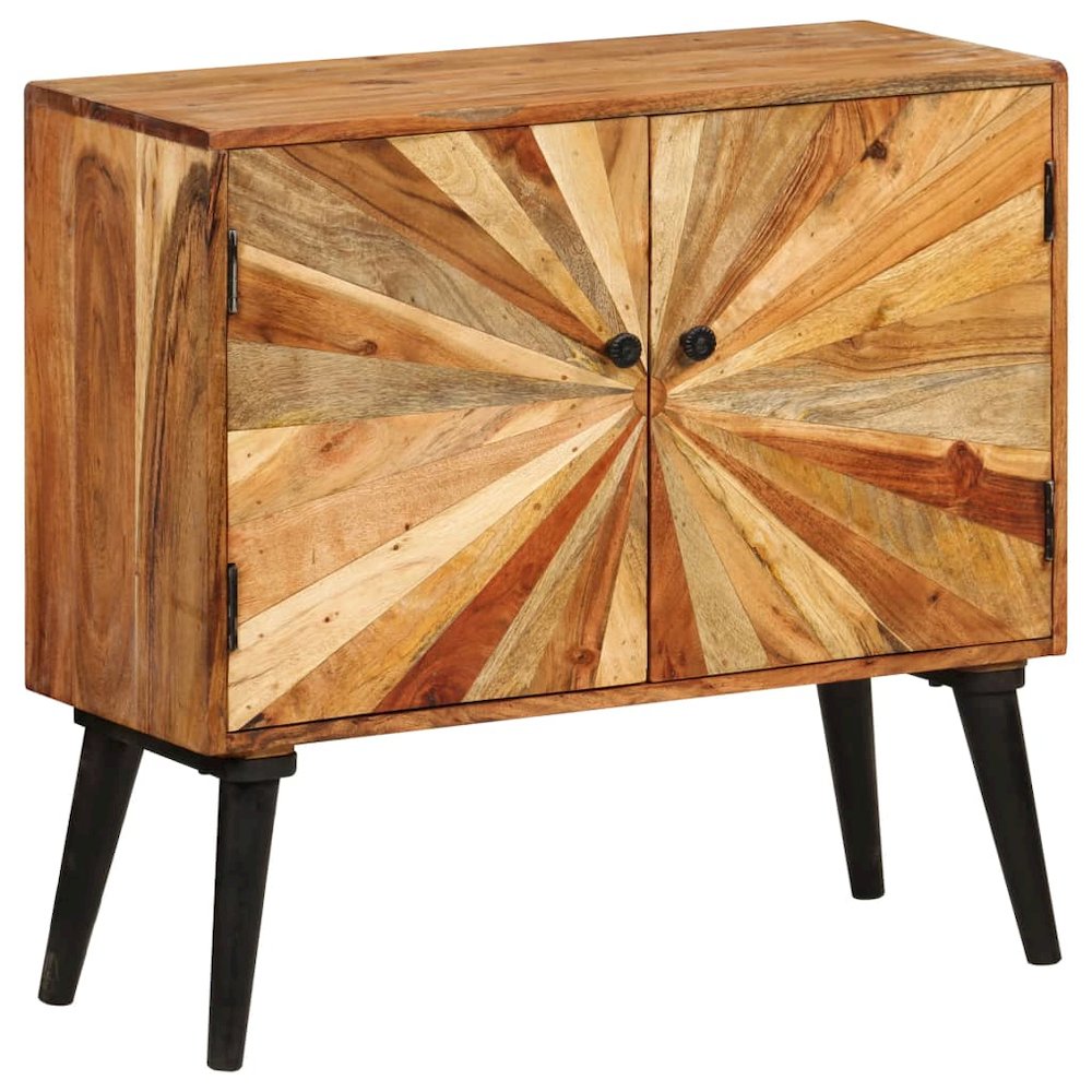 Sideboard Natural wood with brown and golden streaks Solid mango wood. Picture 11