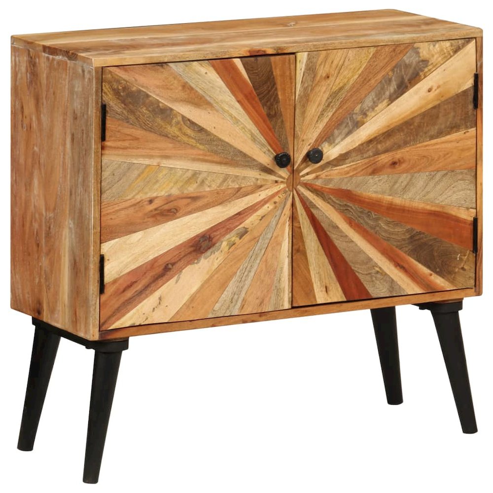 Sideboard Natural wood with brown and golden streaks Solid mango wood. Picture 12