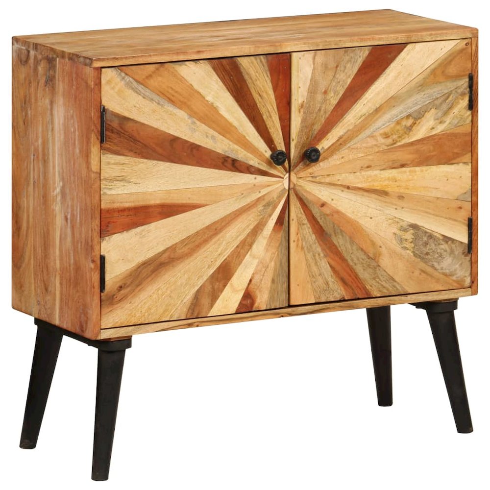 Sideboard Natural wood with brown and golden streaks Solid mango wood. Picture 9