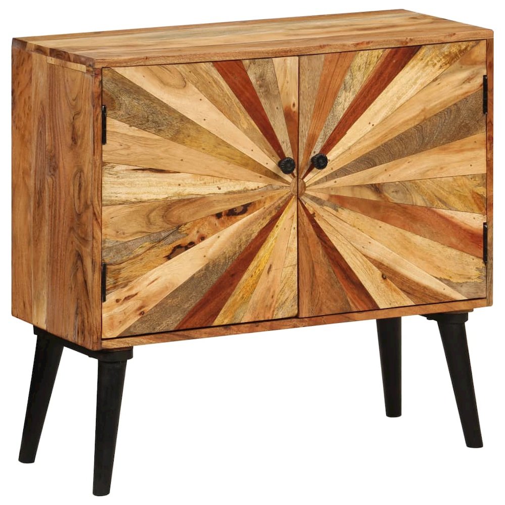 Sideboard Natural wood with brown and golden streaks Solid mango wood. Picture 10