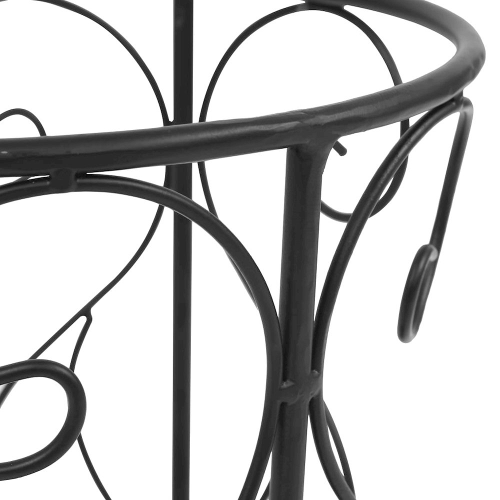 Umbrella Stand Black Metal Medium Decorative Inlays. Picture 5