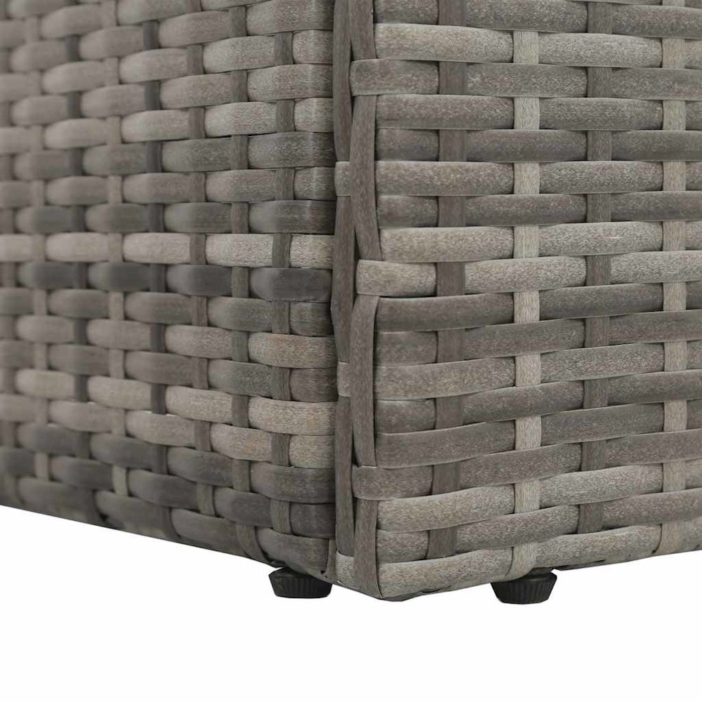 Lounge Bed Gray and dark gray Polyethylene rattan. Picture 8