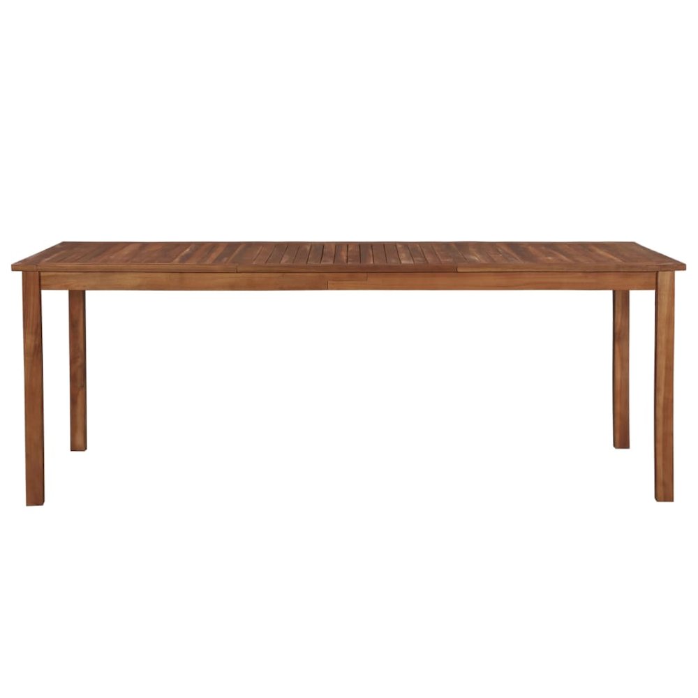 Dining Table Natural Brown Solid Acacia wood Large Durable. Picture 2