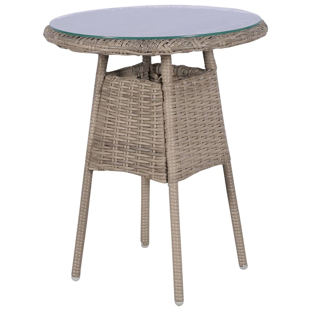 Dining Set Brown and Cream White. Picture 3
