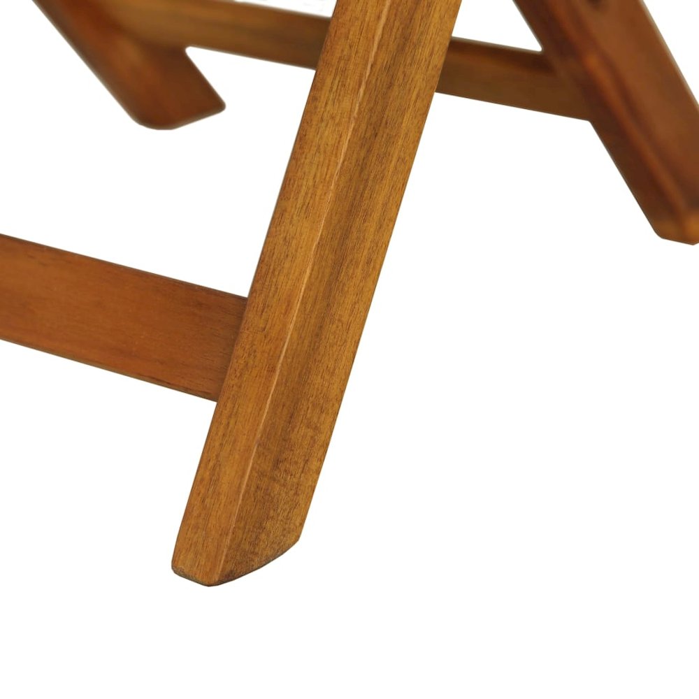 Bistro Set Warm Wood Tone Solid Acacia Wood Foldable Bistro Set. Picture 11