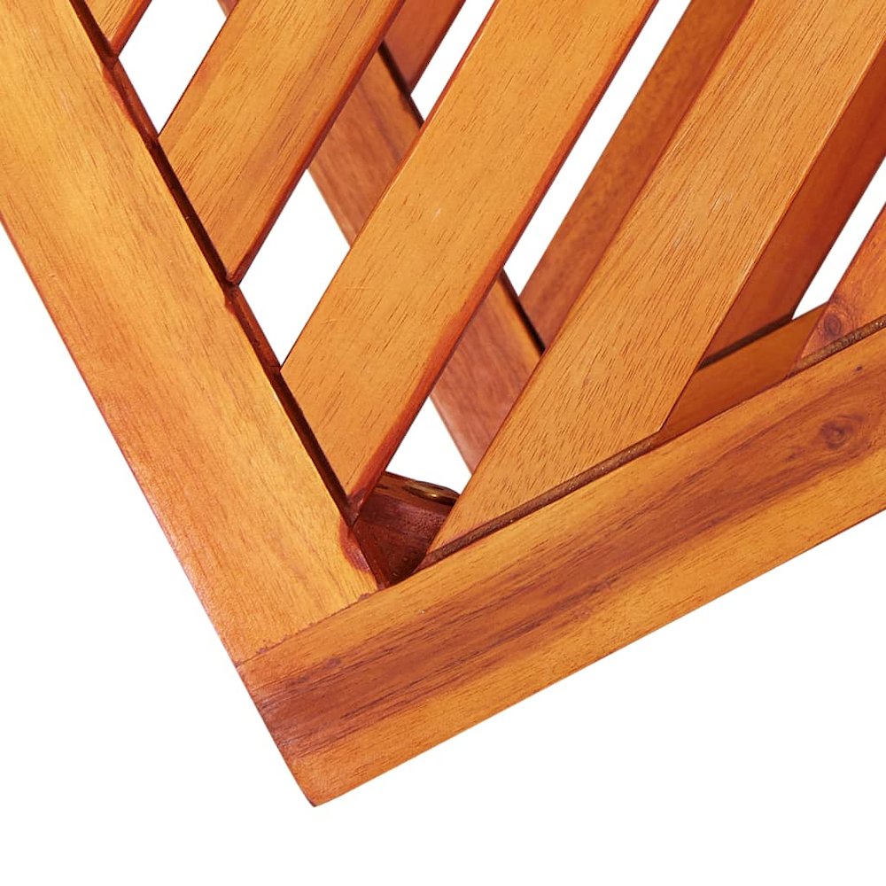 Side Table Natural wood Solid acacia wood Small Durable. Picture 5