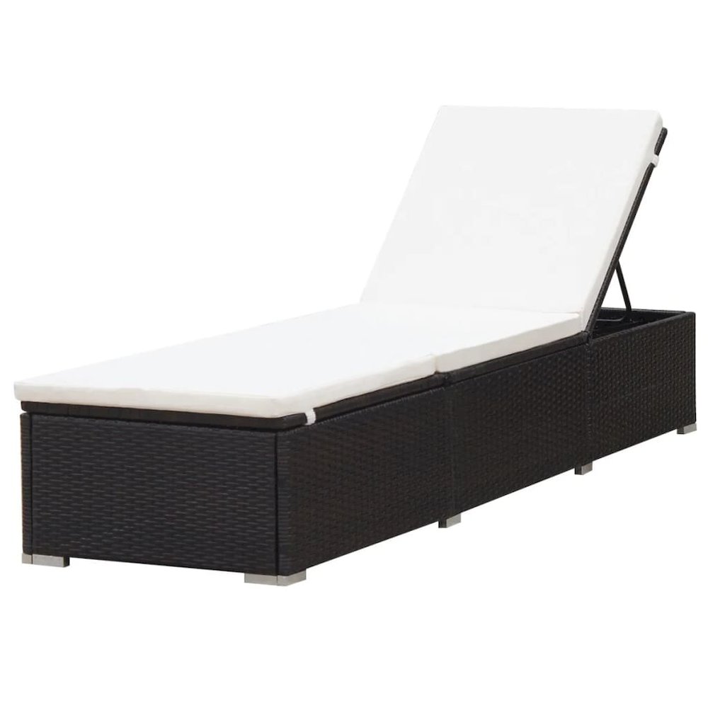 Sunlounger Brown and cream white. Picture 3
