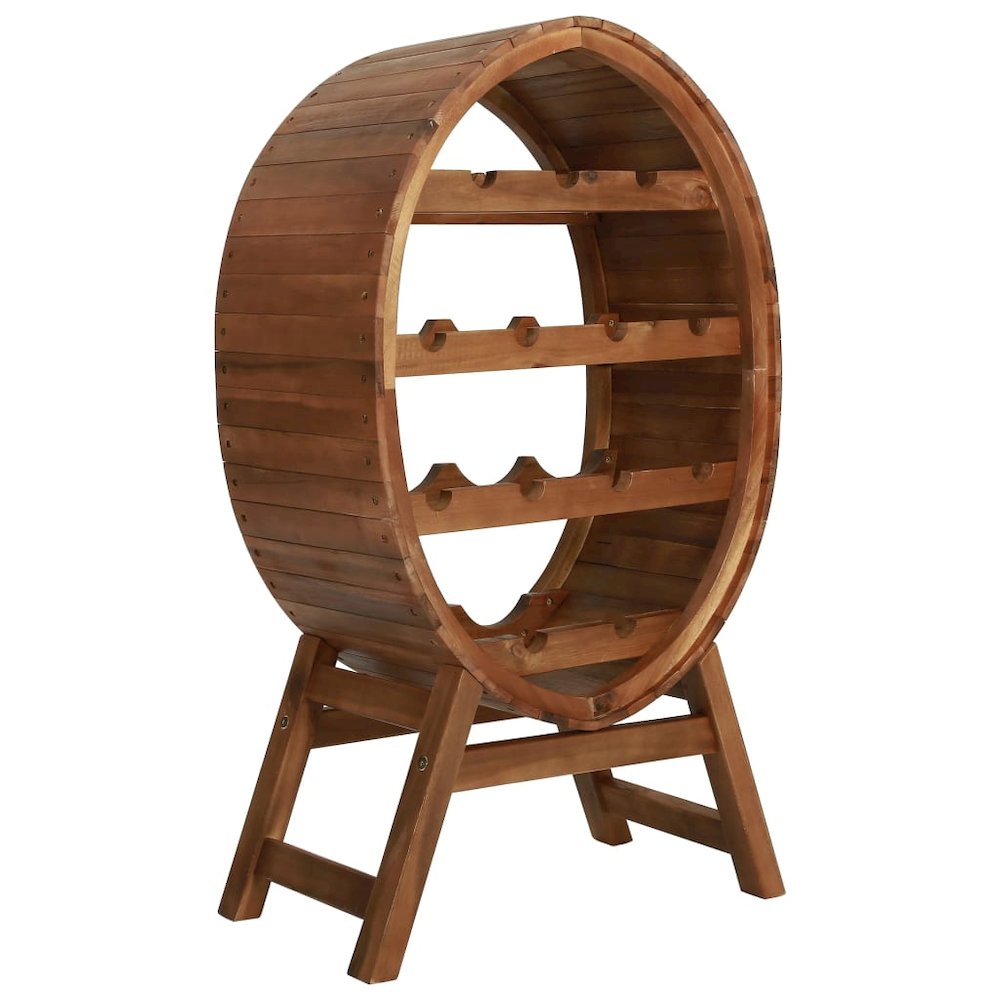 Wine Rack 13 Bottles Solid Acacia Wood. Picture 1