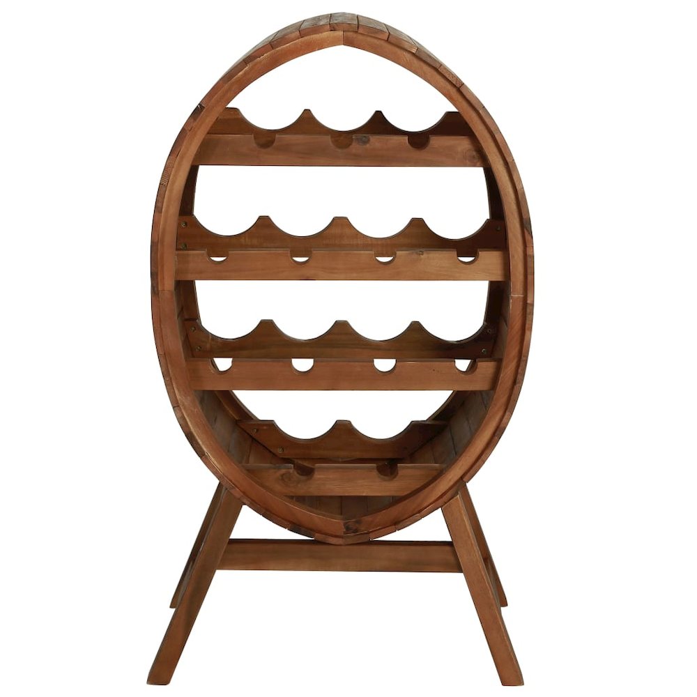Wine Rack 13 Bottles Solid Acacia Wood. Picture 2