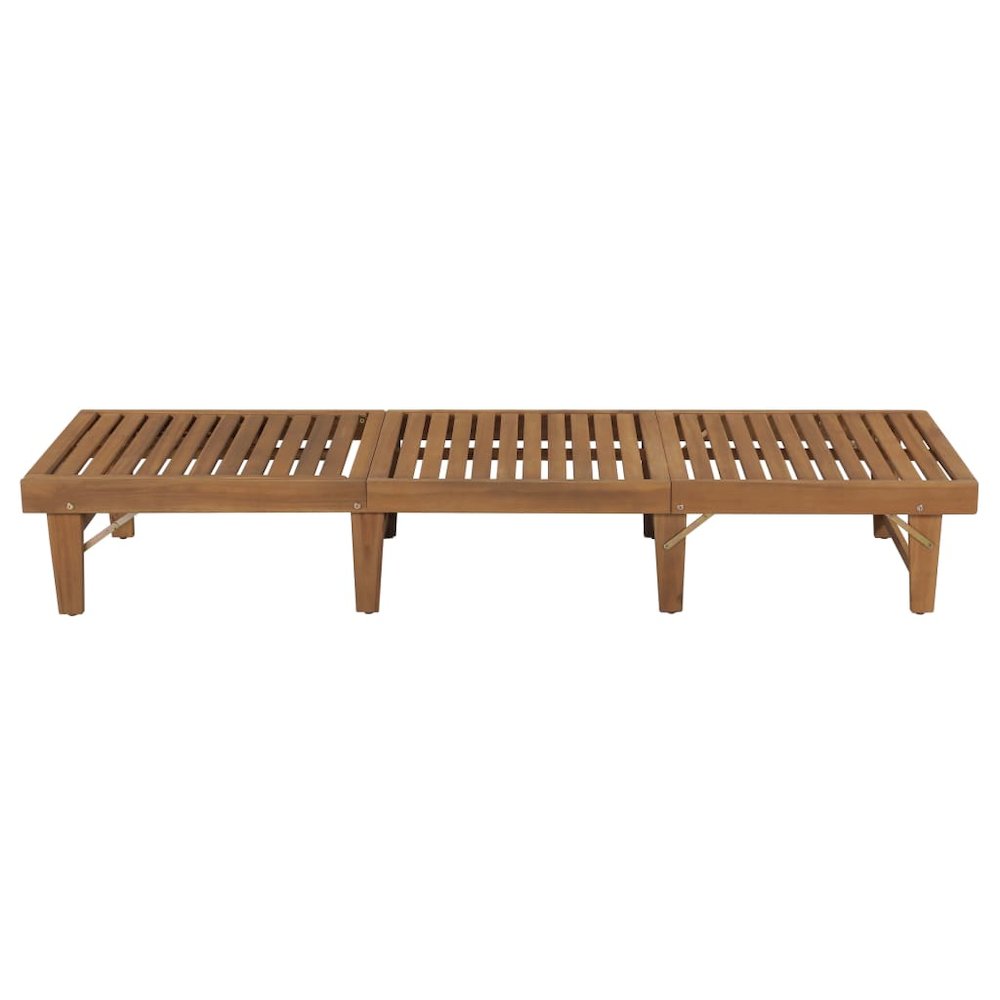 Sunbed Natural wood Solid acacia wood, oil finish Standard. Picture 3