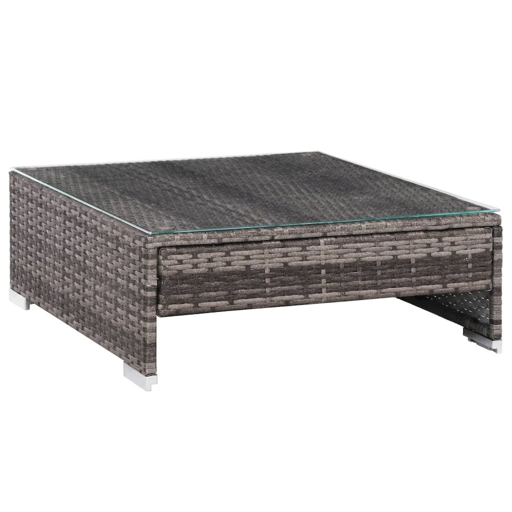 Rattan Sofa Set Grey & Dark Grey. Picture 10